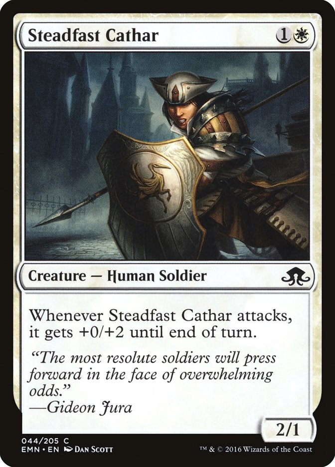 Steadfast Cathar, Eldritch moon Card Art