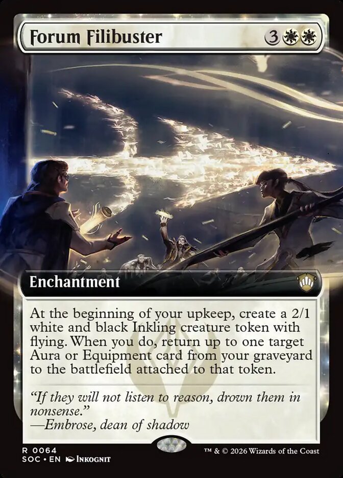 Forum Filibuster, Secrets Of Strixhaven Commander Card Art