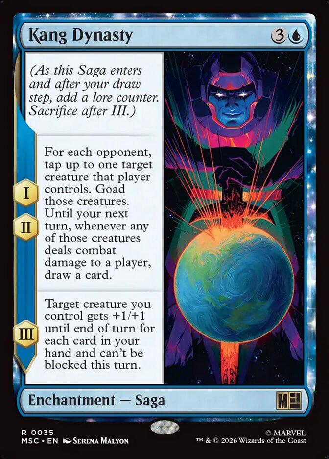 Kang Dynasty, Marvel Super Heroes Commander Card Art