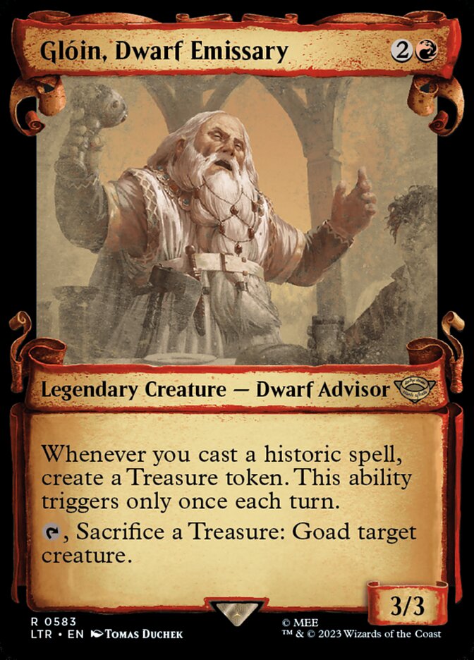 Glóin, Dwarf Emissary, The Lord Of The Rings: Tales Of Middle-Earth Card Art