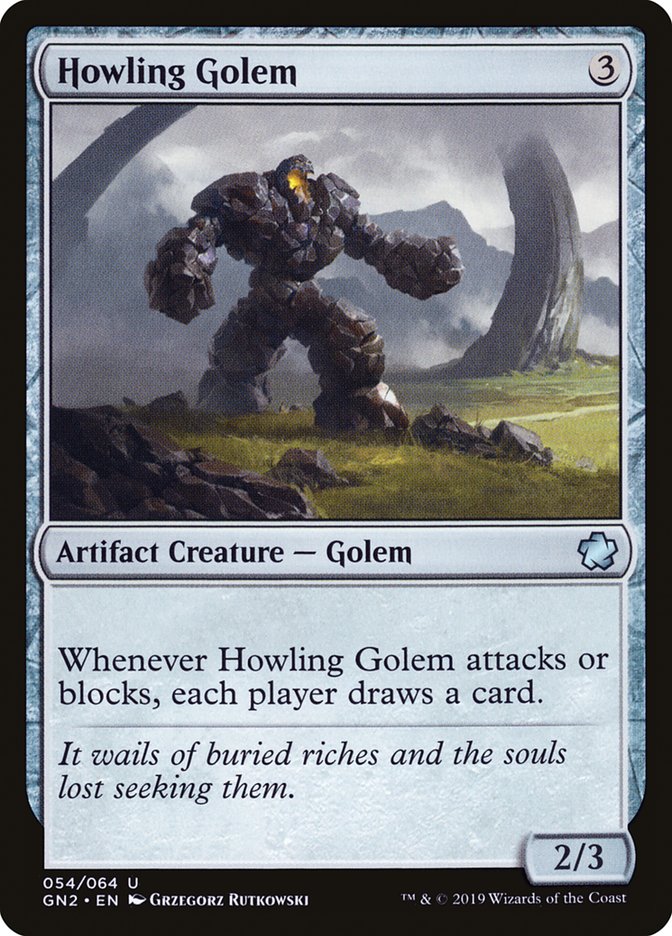 Howling Golem, Game Night 2019 Card Art