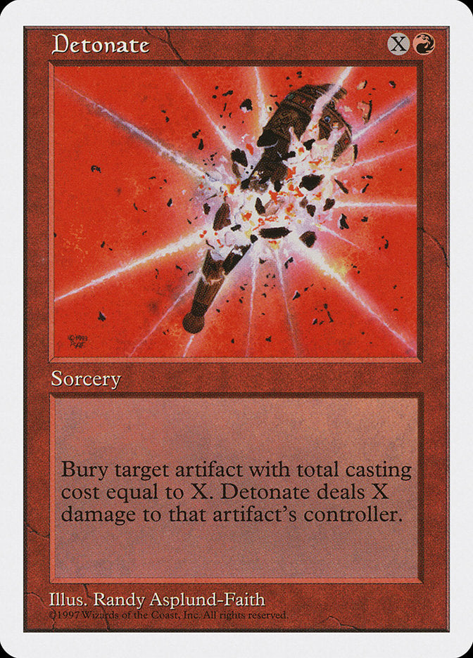 Detonate, Fifth edition Card Art