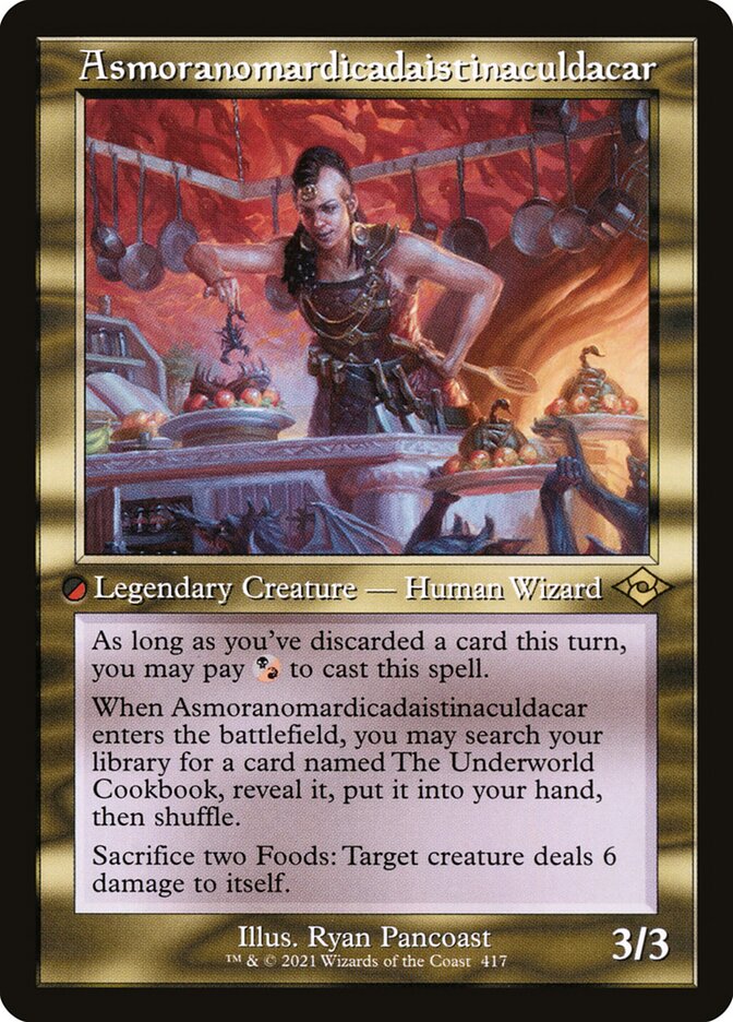 Asmoranomardicadaistinaculdacar, Modern horizons 2 Card Art