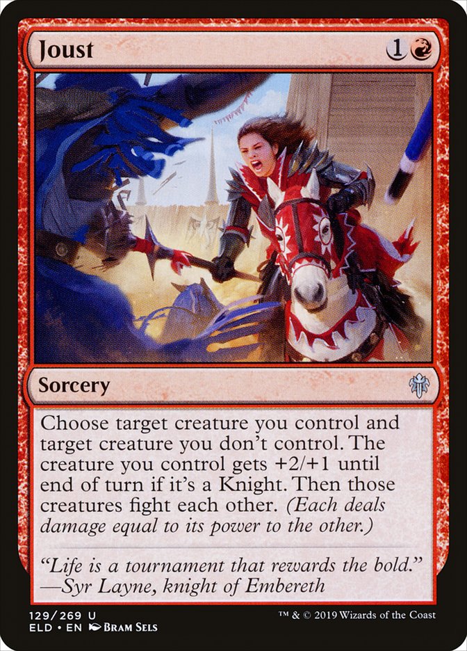 Joust, Throne of eldraine Card Art