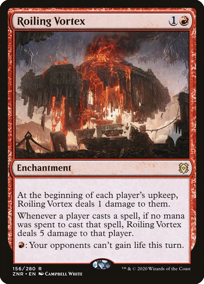 Roiling Vortex, Zendikar rising promos Card Art
