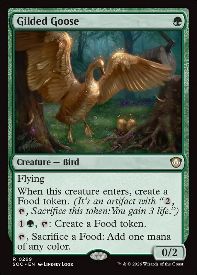 Gilded Goose, Secrets Of Strixhaven Commander Card Art