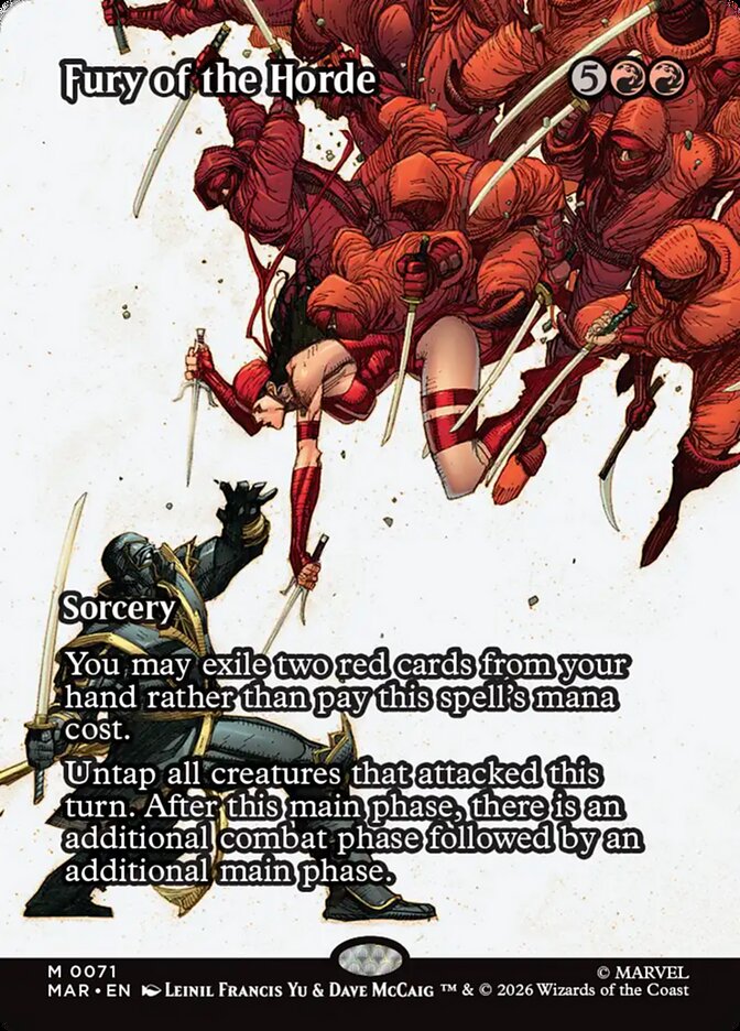 Fury of the Horde, Marvel Universe Card Art