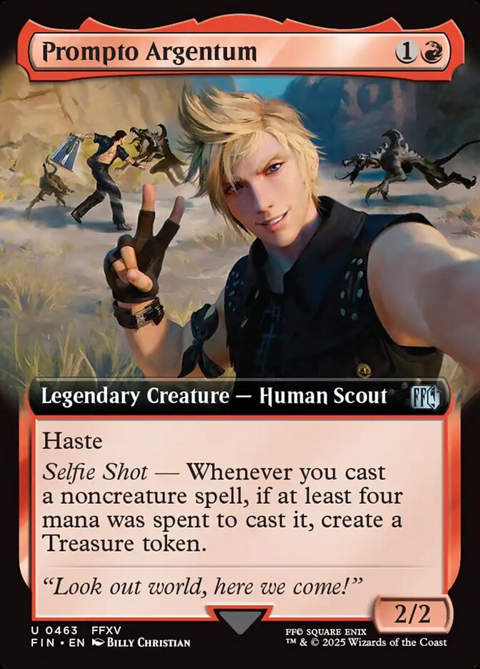 Prompto Argentum, Final Fantasy Card Art
