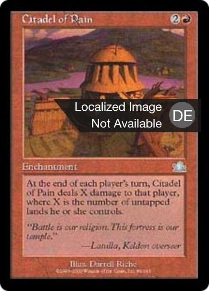Citadel of Pain, Prophecy Card Art