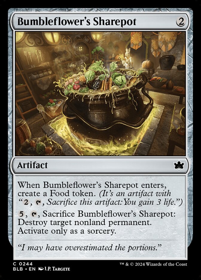 Bumbleflower's Sharepot, Bloomburrow Card Art