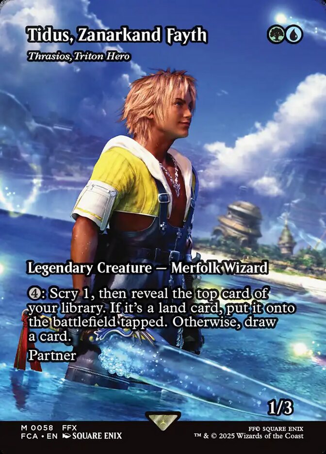 Thrasios, Triton Hero, Final Fantasy: Through The Ages Card Art