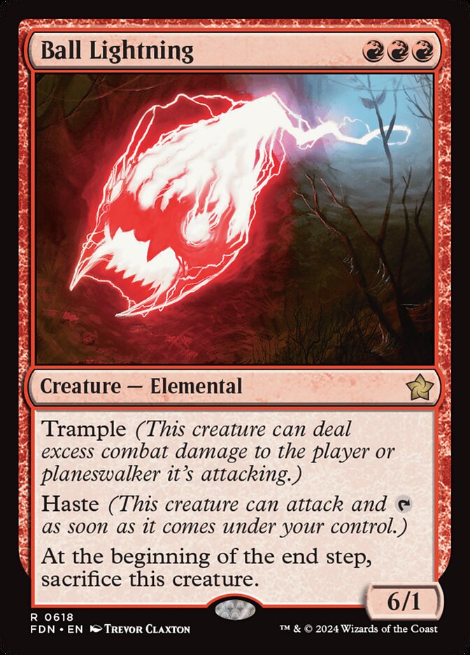Ball Lightning, Foundations Card Art