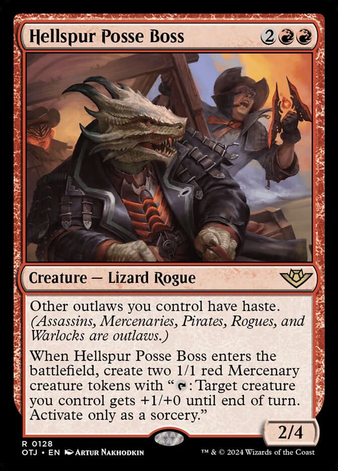 Hellspur Posse Boss, Outlaws Of Thunder Junction Card Art