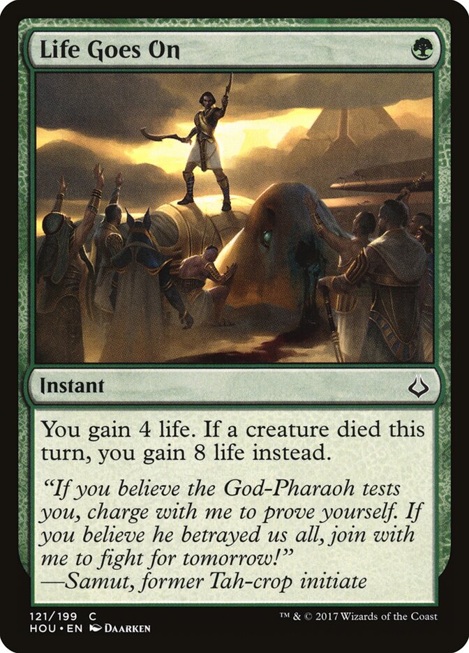 Life Goes On, Hour Of Devastation Card Art