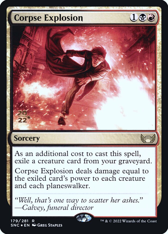 Corpse Explosion, Streets of new capenna promos Card Art