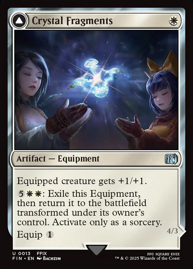 Crystal Fragments // Summon: Alexander, Final fantasy Card Art