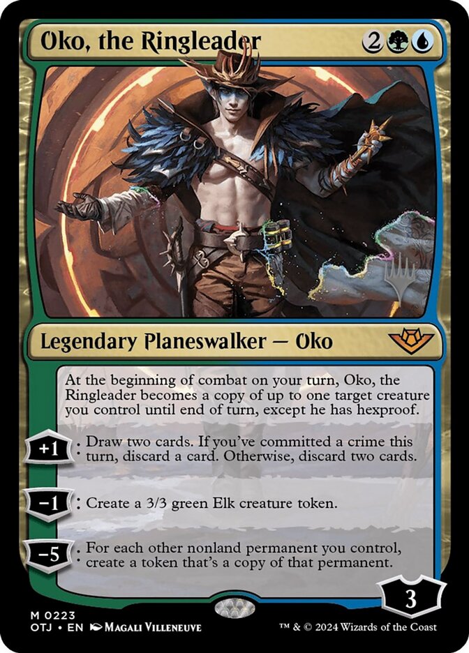 Oko, the Ringleader, Outlaws of thunder junction promos Card Art