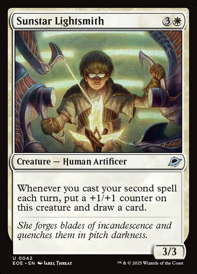 Sunstar Lightsmith, Edge of eternities Card Art
