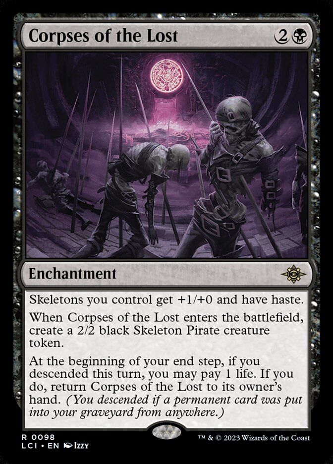 Corpses of the Lost, The lost caverns of ixalan Card Art
