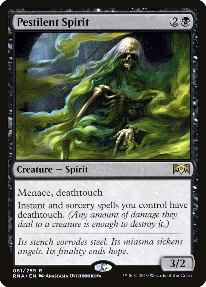 Pestilent Spirit, Ravnica Allegiance Card Art