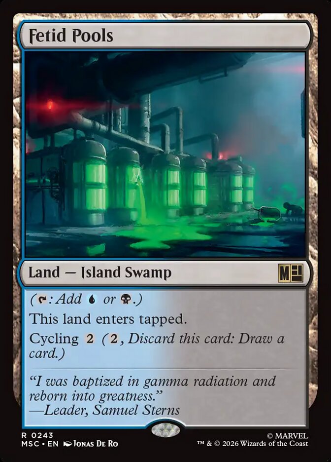 Fetid Pools, Marvel Super Heroes Commander Card Art