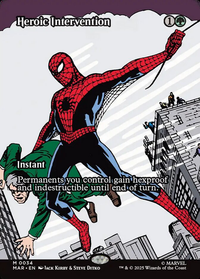 Heroic Intervention, Marvel Universe Card Art