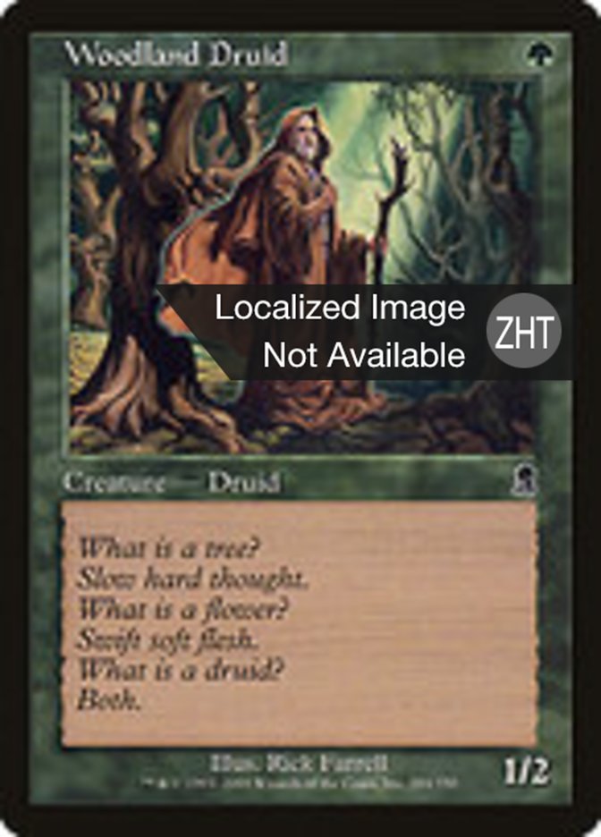 Woodland Druid, Odyssey Card Art