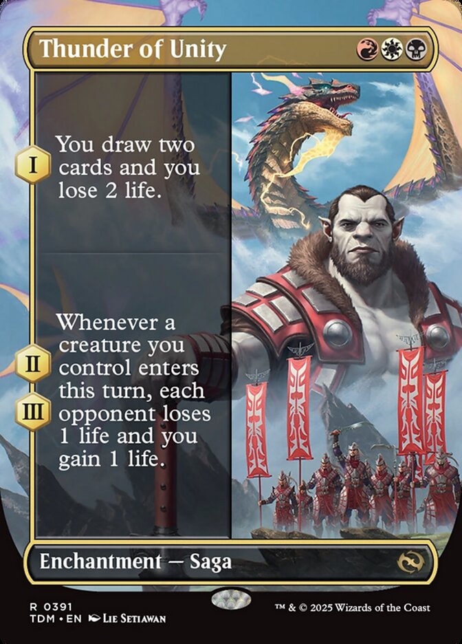 Thunder of Unity, Tarkir: dragonstorm Card Art