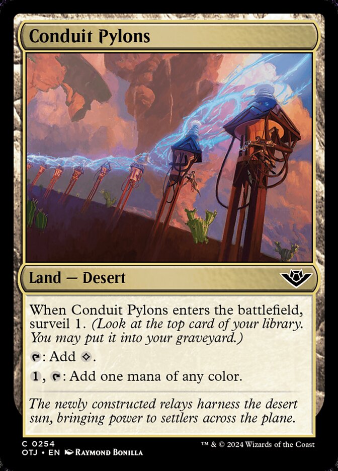 Conduit Pylons, Outlaws of thunder junction Card Art