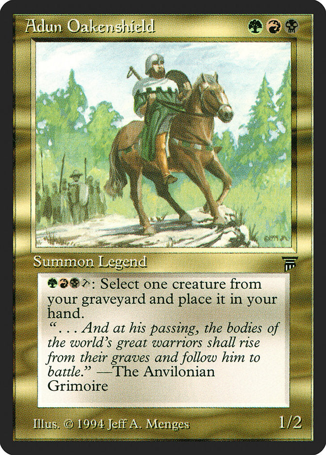 Adun Oakenshield, Legends Card Art