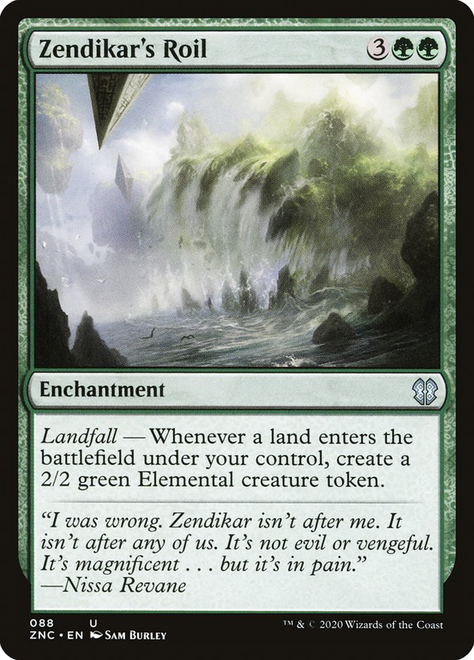 Zendikar's Roil, Zendikar rising commander Card Art