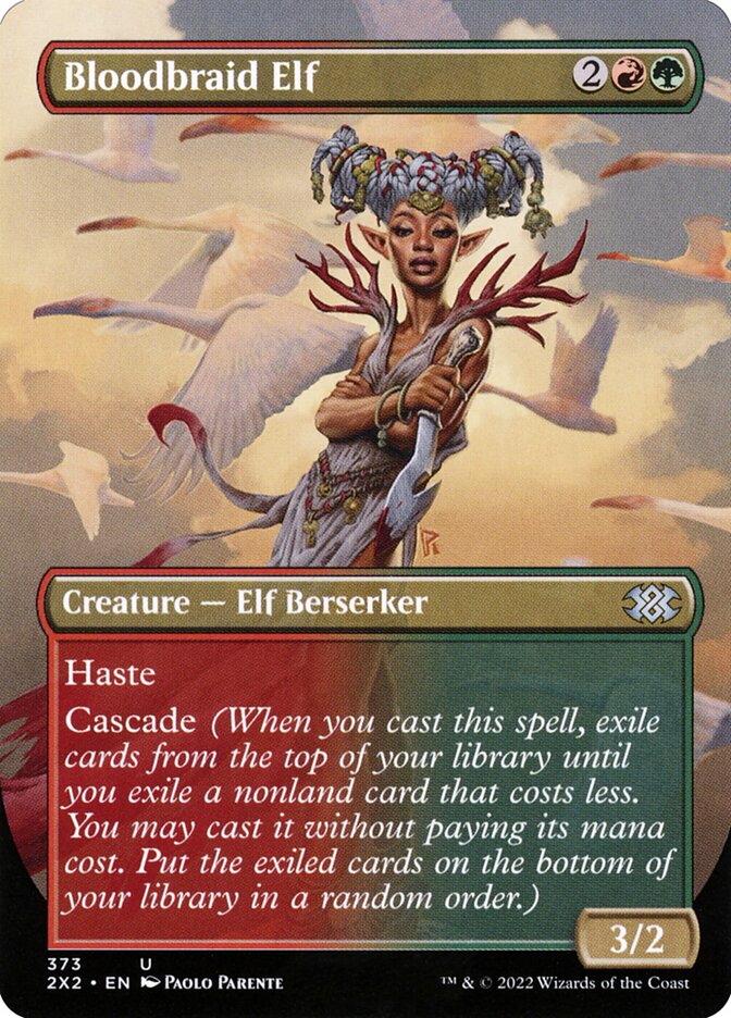 Bloodbraid Elf, Double Masters 2022 Card Art