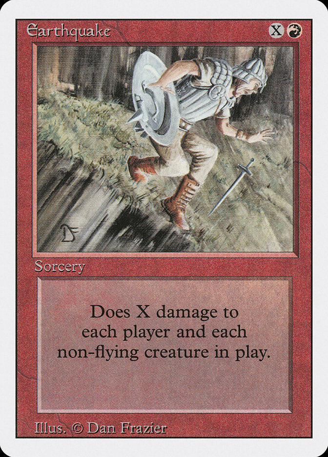 Earthquake, Revised edition Card Art