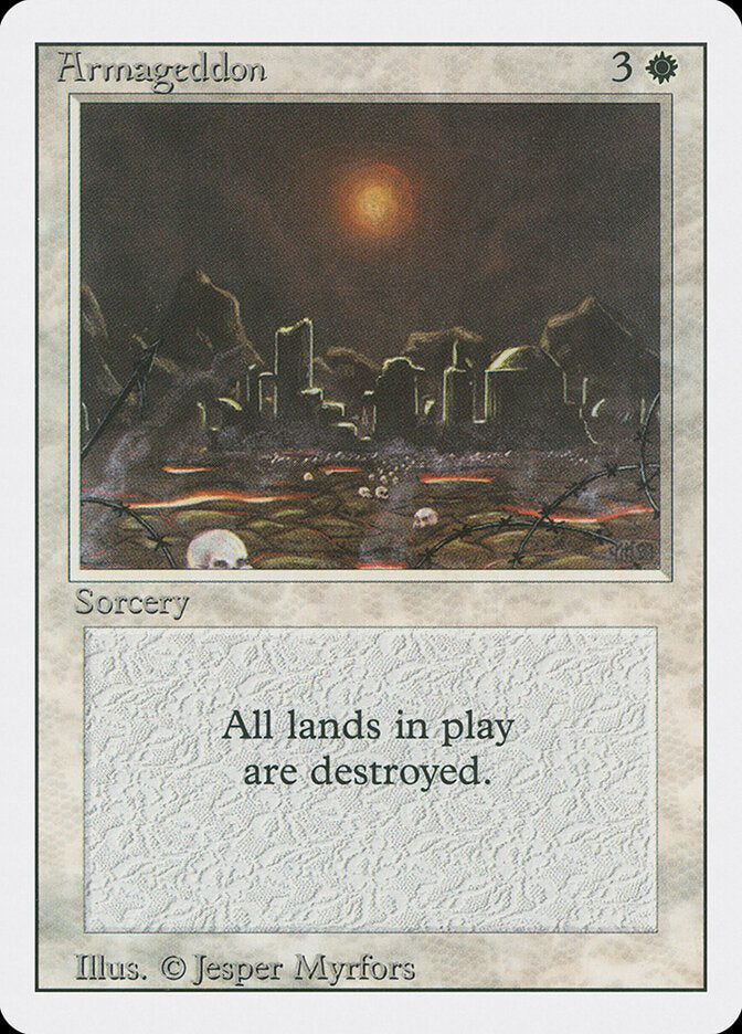 Armageddon, Revised Edition Card Art
