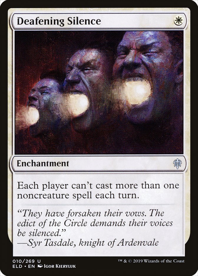 Deafening Silence, Throne Of Eldraine Card Art