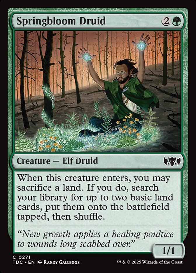 Springbloom Druid, Tarkir: Dragonstorm Commander Card Art