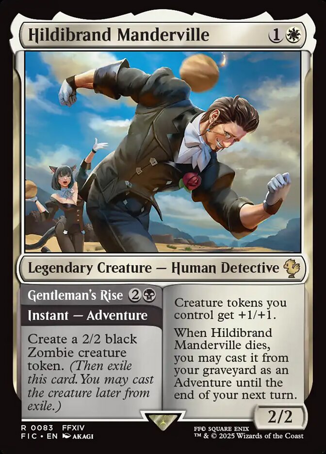 Hildibrand Manderville // Gentleman's Rise, Final fantasy commander Card Art