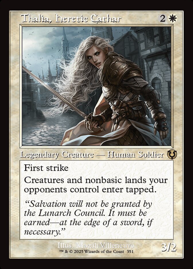 Thalia, Heretic Cathar, Innistrad Remastered Card Art