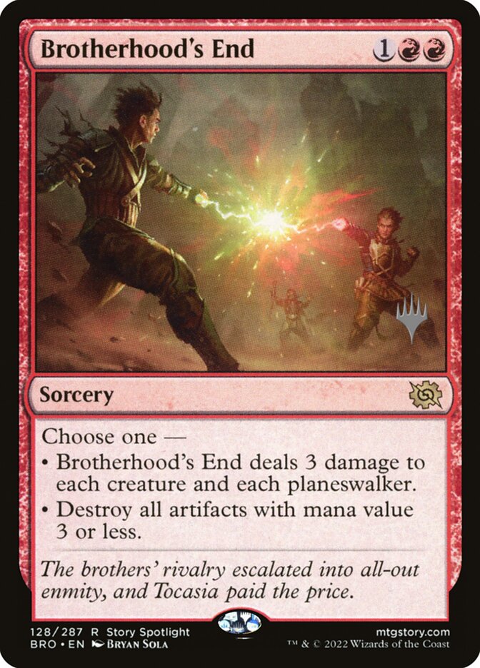 Brotherhood's End, The brothers' war promos Card Art