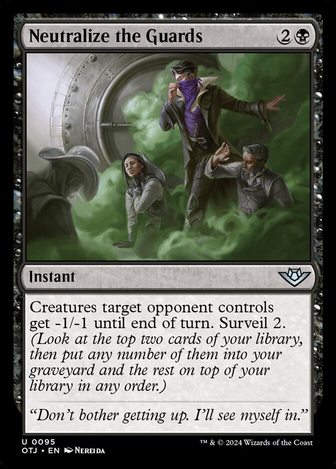Neutralize the Guards, Outlaws of thunder junction Card Art