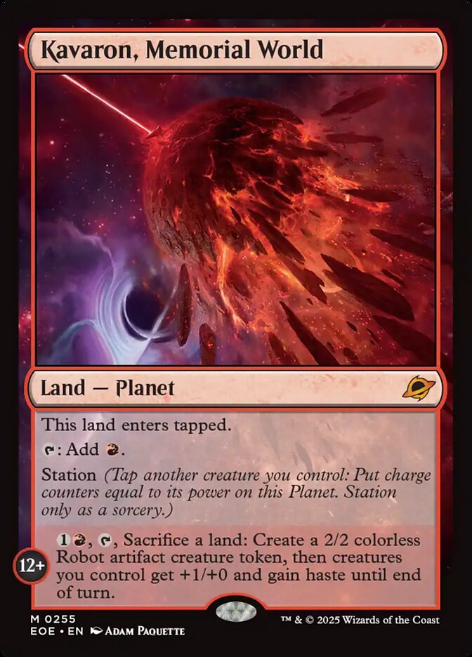 Kavaron, Memorial World, Edge of eternities Card Art