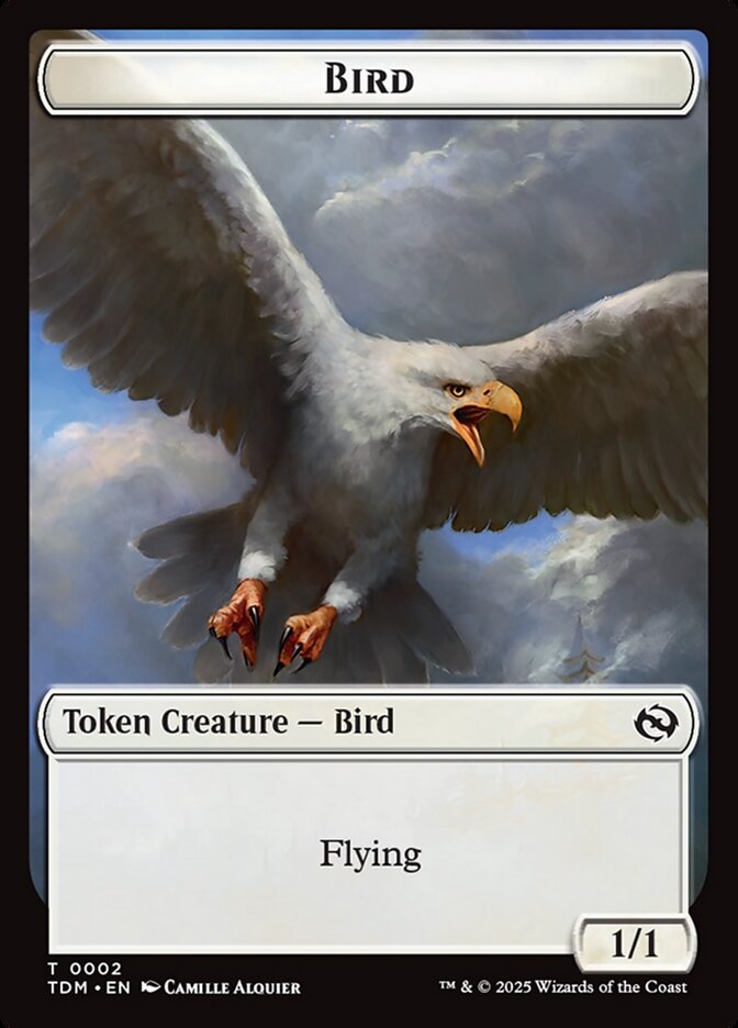 Bird, Tarkir: dragonstorm tokens Card Art