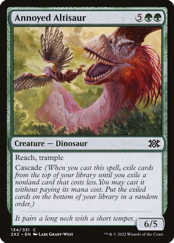 Annoyed Altisaur, Double masters 2022 Card Art