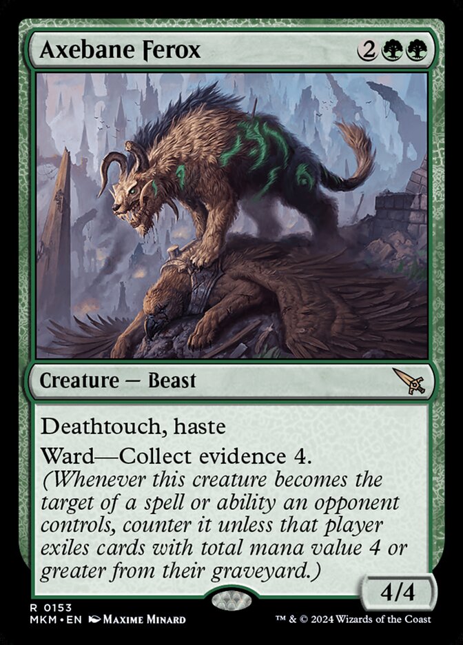 Axebane Ferox, Murders at karlov manor Card Art