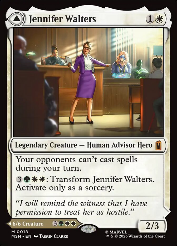 Jennifer Walters // The Sensational She-Hulk, Marvel Super Heroes Card Art