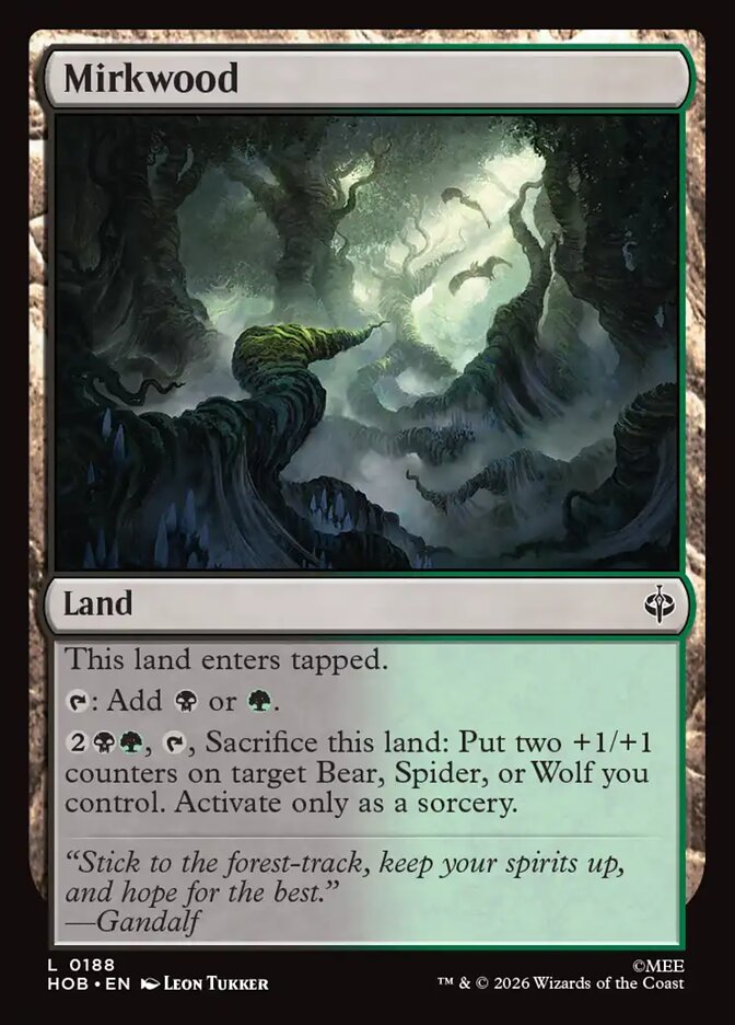 Mirkwood, The Hobbit Card Art
