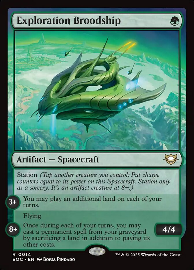 Exploration Broodship, Edge Of Eternities Commander Card Art