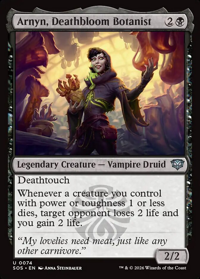 Arnyn, Deathbloom Botanist, Secrets Of Strixhaven Card Art