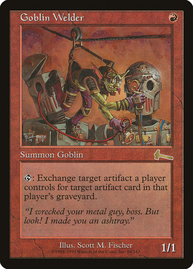 Goblin Welder, Urza's legacy Card Art