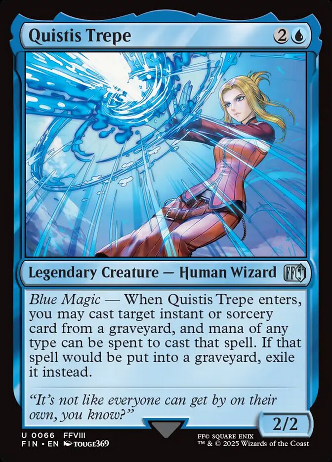 Quistis Trepe, Final fantasy Card Art